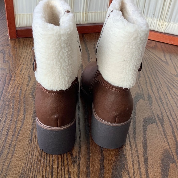 SM New York Womens Tilly Boot Brown Heeled Size 10 New - Picture 4 of 8